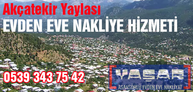 Akçatekir Evden Eve Nakliyat Hzimetleri