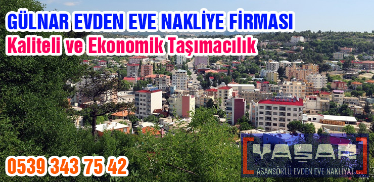 Gülnar evden eve nakliyat ve taşıma